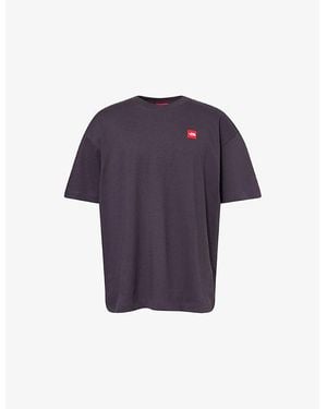 The North Face Redbox Logo-Patch Cotton T-Shirt - Purple