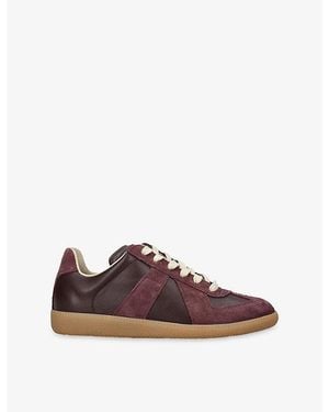 Maison Margiela Replica Leather Sneakers - Brown