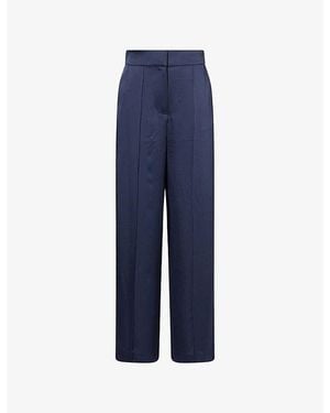 Jonathan Simkhai Sim Kyra Wide-Leg Woven Trousers - Blue