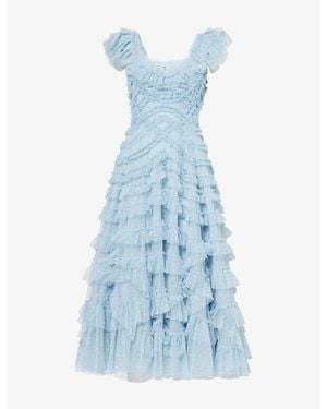 Needle & Thread Lola Backless Ballerina Tulle Dress - Blue