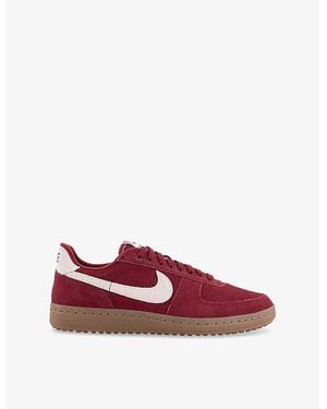 Nike Field General Suede Low-Top Trainers - Red