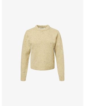 RÓHE Frames Round-Neck Speckled Wool-Blend Jumper - Natural