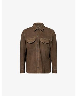 Jonathan Simkhai Michael Suede Utility Jacket - Brown