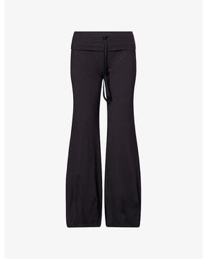 Fp Movement Quick Step Bubble-Leg Stretch-Jersey Pants - Blue