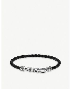 Thomas Sabo Braided Leather And Sterling- Bracelet - White