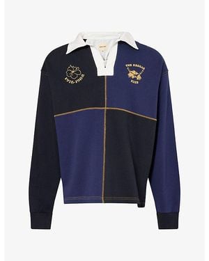 Nicholas Daley Reggae Klub Cotton Polo Shirt - Blue