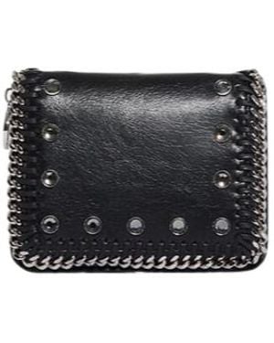 Stella McCartney Crystal-Embellished Wallet - Black
