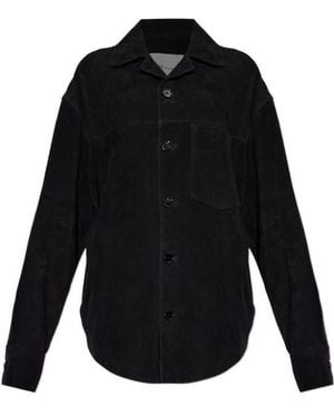 Ami Paris Long-Sleeve Shirt-Style Jacket - Blue