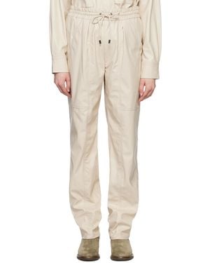Isabel Marant Brina Drawstring Casual Trousers - Natural