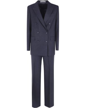 Tagliatore Long-Sleeved Suit - Blue