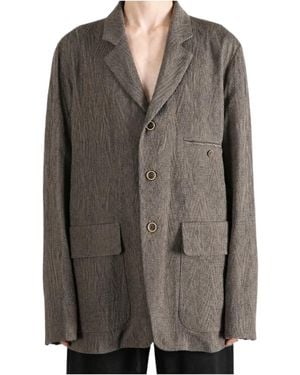 Uma Wang Long-Sleeve Blazer - Gray