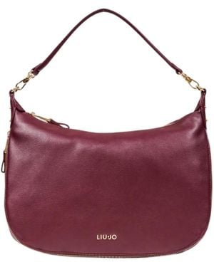 Liu Jo Logo Lettering Medium Shoulder Bag - Purple