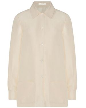 The Row Lucetta Silk Shirt - Natural