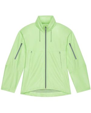 Givenchy Leather Windbreaker Jacket - Green