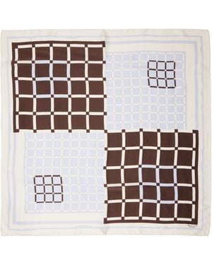Rag & Bone Plaid Scarf - White