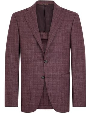Canali Long-Sleeve Blazer - Purple