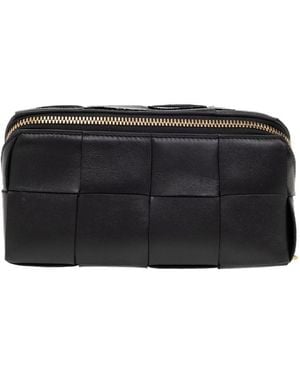 Bottega Veneta Zip-Up Wash Bag - Black