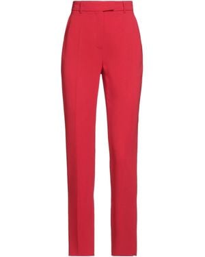 Max Mara Plain Color Casual Pants - Red