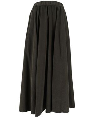 Aspesi High Waist Pleated Skirt - Black