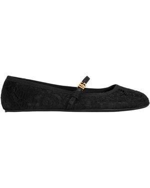Dolce & Gabbana Lace Ballet Flats - Black