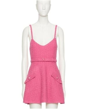 Valentino Tweed Mini Dress - Pink