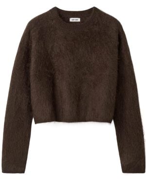 Soft Goat Long-Sleeved Jumper - Brown