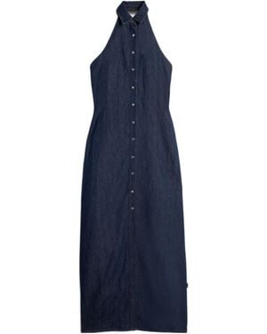 7 For All Mankind Halter Maxi Dress - Blue