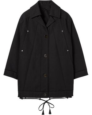 Gucci Drawstring Short Car Coat - Black