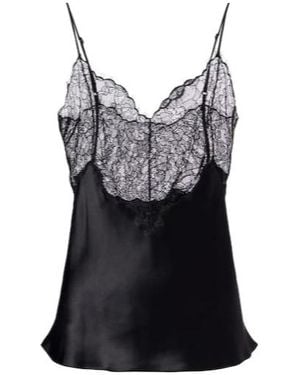 Nili Lotan Lace Suspenders - Black