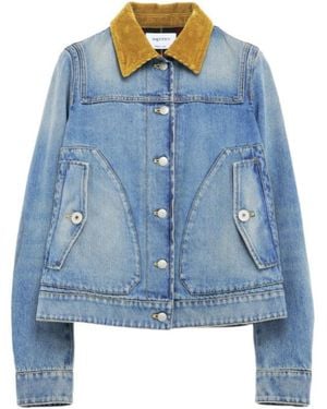 McQueen Boxy Denim Jacket - Blue