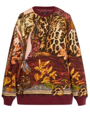 Etro Animal Print Sweatshirt - Brown