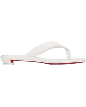 Christian Louboutin Miss Z Flip-Flops - White