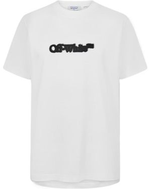 Off-White c/o Virgil Abloh Logo Crew Neck T-Shirt - White