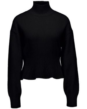 Allude Boat-Neck Sweater - Black