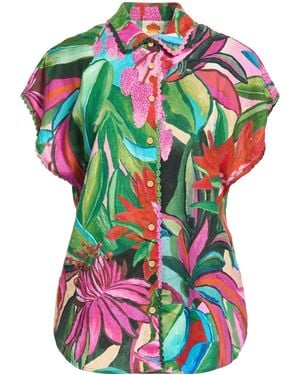 FARM Rio Floral Shirts - Green