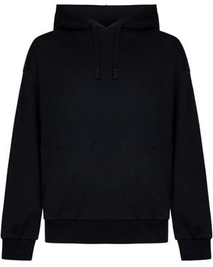 パーカー・フーディ ERMENEGILDO ZEGNA Men Hoodies N6MH01940 001 Black ZEGNA Hooded Zip Logo Sweatshirt | Saks Fifth Avenue