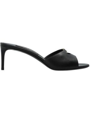 Dolce & Gabbana Open-Toe High-Heeled Sandals - Black