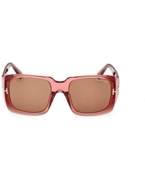Tom Ford Sunglasses With Rectangular Frames - Pink