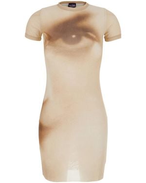 Jean Paul Gaultier Short-Sleeved Dress - Natural