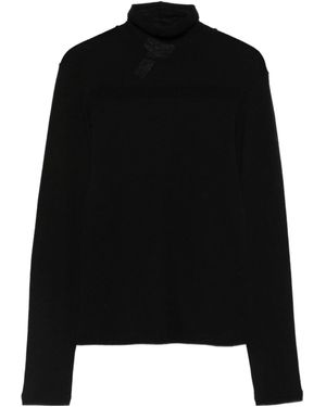 forte_forte Fine-Knit Sweater - Black