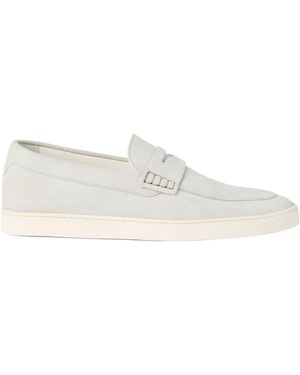 Brunello Cucinelli Suede Loafers - White