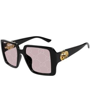 Gucci Eyewear Square Frame Sunglasses - White