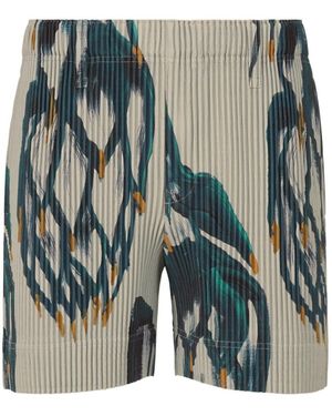 Homme Plissé Issey Miyake Pleated Shorts - Blue