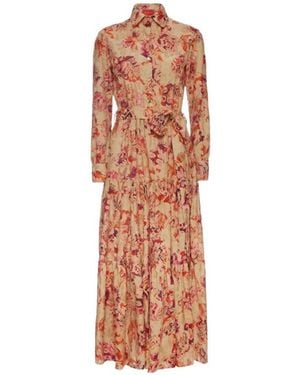La DoubleJ Bellini Floral-Print Shirt Dress - Multicolour