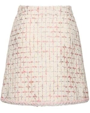 Giambattista Valli A-Line Mini Skirt - Natural