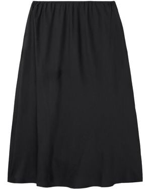 Lisa Yang Blended Midi Skirt - Black