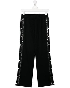 Balmain Button Detail Track Pants - Black