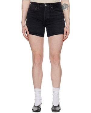 Agolde Parker Denim Shorts - Blue