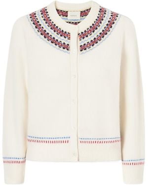 Doen Wool And Cashmere-Blend Cardigan - White