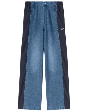 Ambush Wide-Leg Denim Pants - Blue